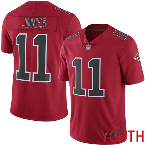 Atlanta Falcons Limited Red Youth Julio Jones Jersey NFL Football #11 Rush Vapor Untouchable->youth nfl jersey->Youth Jersey
